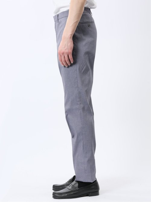 ストレッチ スリムフィット ノータックスラックス ライトデニム調(セットアップ可能)