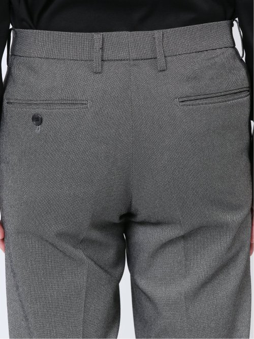 スーパーストレッチ スリムフィット ノータックスラックス バーズアイグレー(セットアップ可能)