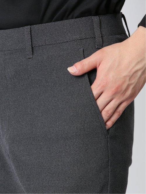 ストレッチ スリムフィット ノータックスラックス バーズアイ