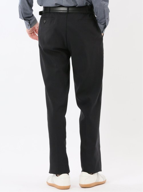 クロスストレッチ スリムフィット ノータックスラックス ジャガード