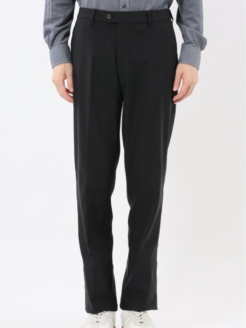 クロスストレッチ スリムフィット ノータックスラックス ジャガード