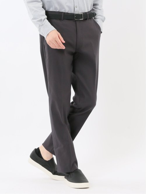 軽量ジャージ レギュラーフィット ノータックパンツ グレー