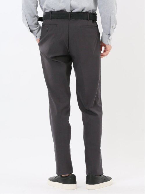 クロスストレッチ スリムフィット ノータックスラックス ジャガード