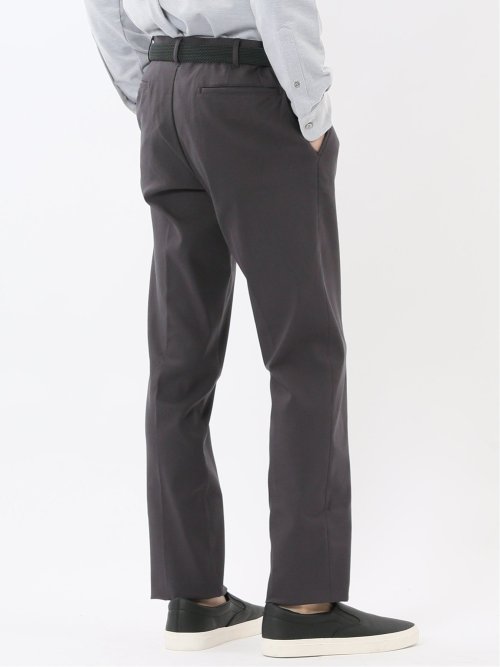 クロスストレッチ スリムフィット ノータックスラックス ジャガード