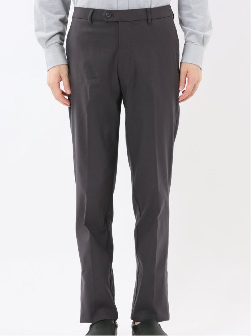 クロスストレッチ スリムフィット ノータックスラックス ジャガード