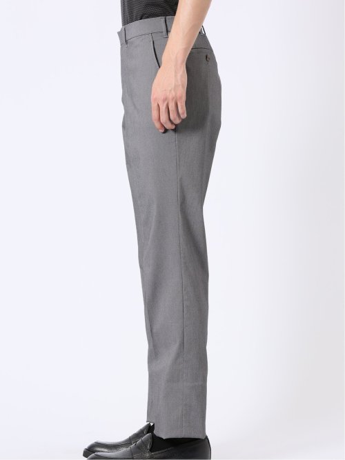 接触冷感 吸汗速乾 ストレッチ スリムフィット ノータック スラックス