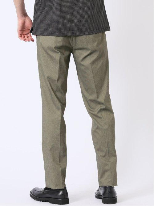 接触冷感 吸汗速乾 ストレッチ スリムフィット ノータック スラックス