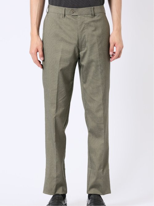 接触冷感 吸汗速乾 ストレッチ スリムフィット ノータック スラックス