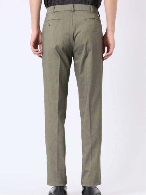 接触冷感 吸汗速乾 ストレッチ スリムフィット ノータック スラックス