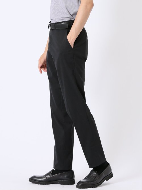 接触冷感 吸汗速乾 ストレッチ スリムフィット ノータック スラックス