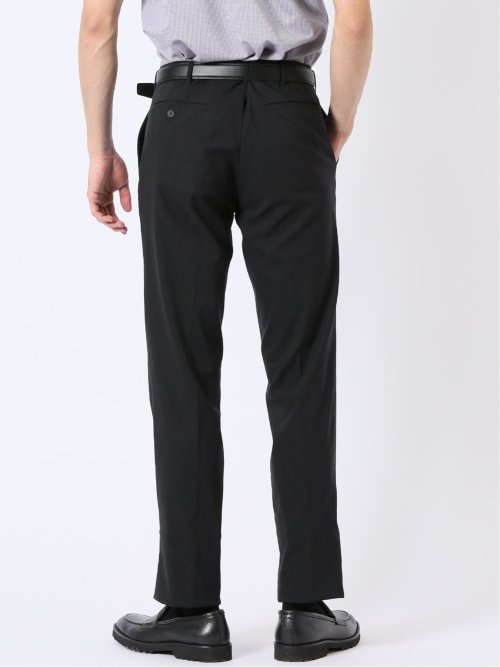 接触冷感 吸汗速乾 ストレッチ スリムフィット ノータック スラックス