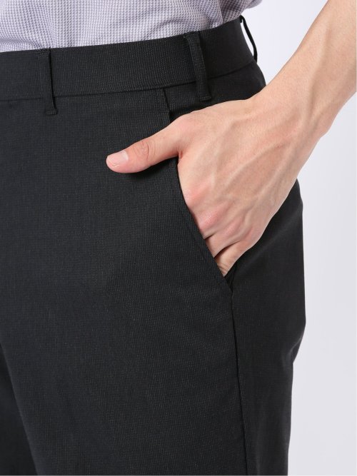 接触冷感 吸汗速乾 ストレッチ スリムフィット ノータック スラックス