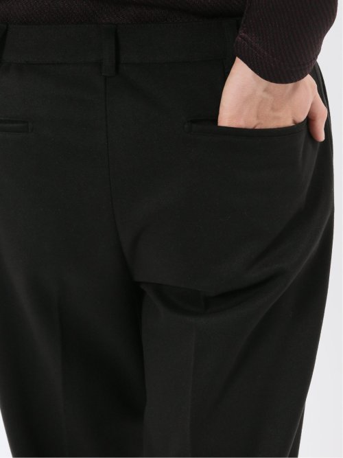 ストレッチ起毛 スリムフィット ノータックスラックス