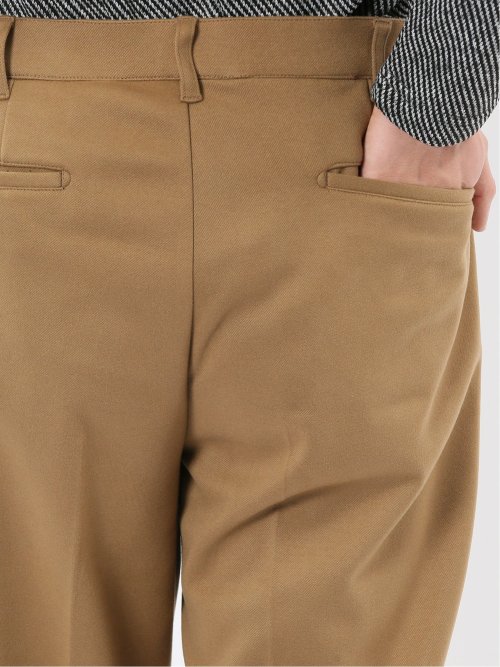 ストレッチ起毛 スリムフィット ノータックスラックス