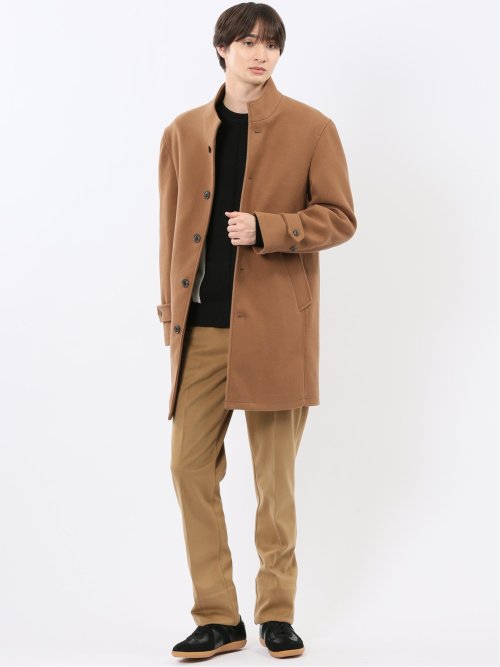 ストレッチ起毛 スリムフィット ノータックスラックス