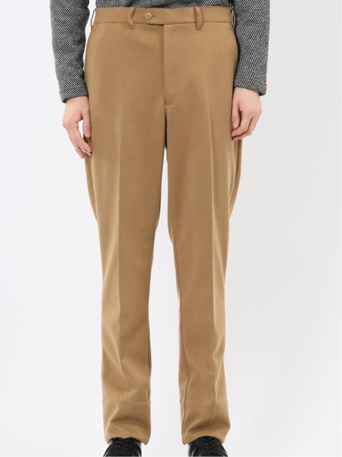 ストレッチ起毛 スリムフィット ノータックスラックス