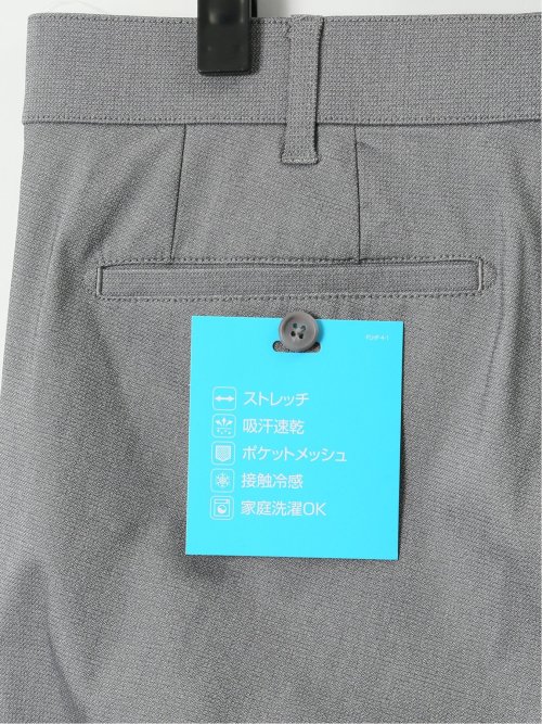 【大きいサイズ】プレイモード/PLAY MODE 接触冷感 吸汗速乾 ストレッチ ウォッシャブル ノータック スラックス