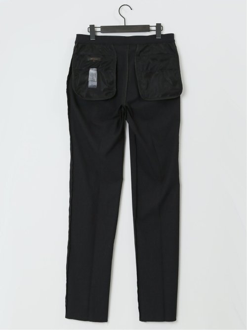 デニム調ストレッチ スリムフィット ノータックスラックス