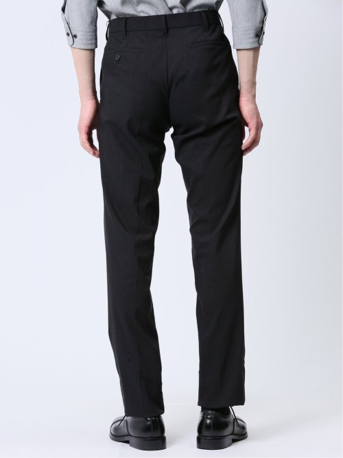 デニム調ストレッチ スリムフィット ノータックスラックス