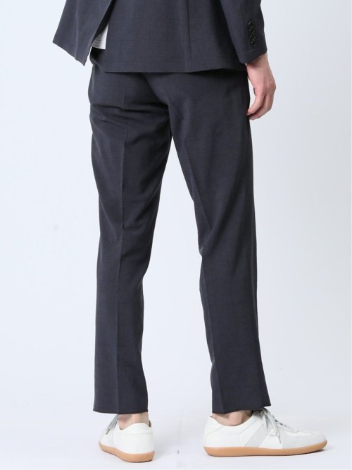 軽量 スリムフィット ノータックパンツ ウィンドペン紺(セットアップ可能)