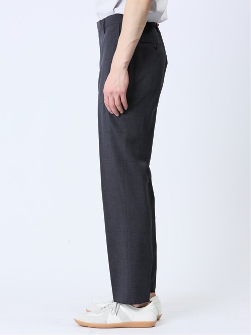 軽量 スリムフィット ノータックパンツ ウィンドペン紺(セットアップ可能)