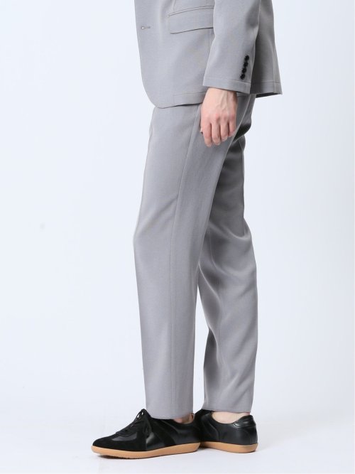 軽量 スリムフィット ノータックパンツ ライトグレー(セットアップ可能)
