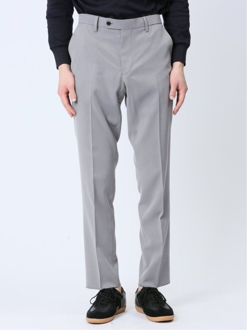 軽量 スリムフィット ノータックパンツ ライトグレー(セットアップ可能)
