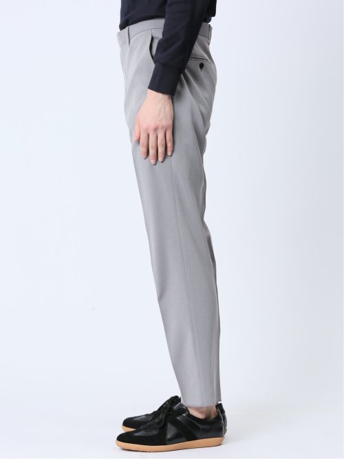 軽量 スリムフィット ノータックパンツ ライトグレー(セットアップ可能)