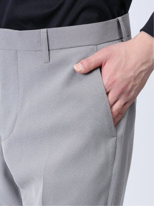軽量 スリムフィット ノータックパンツ ライトグレー(セットアップ可能)