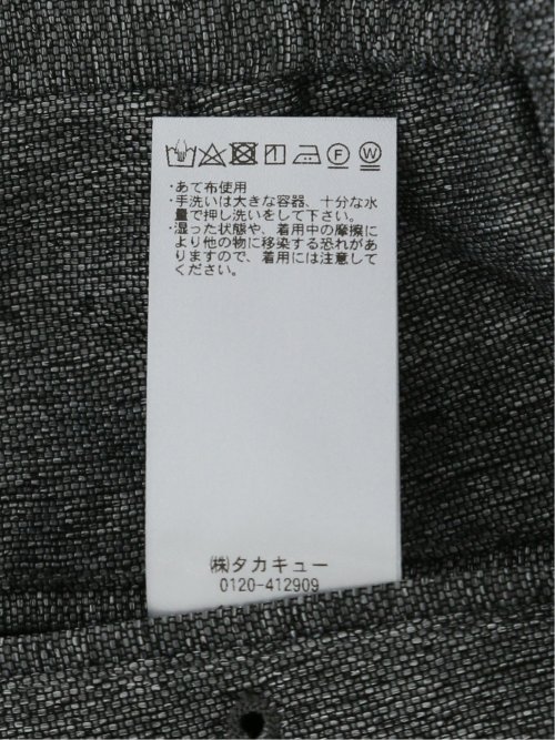 TechLinen スリムフィット ノータックパンツ グレー(セットアップ可能)