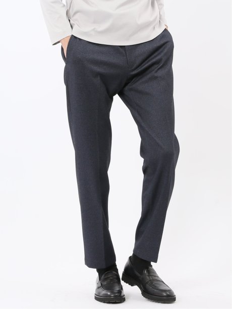 TechMove スリムフィット ノータックパンツ カルゼ紺(セットアップ可能)