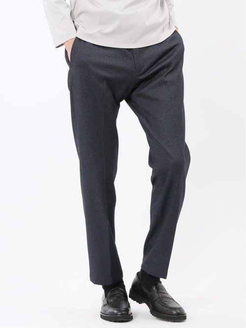 TechMove スリムフィット ノータックパンツ カルゼ紺(セットアップ可能)