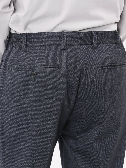 TechMove スリムフィット ノータックパンツ カルゼ紺(セットアップ可能)