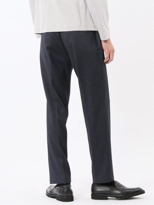 TechMove スリムフィット ノータックパンツ カルゼ紺(セットアップ可能)