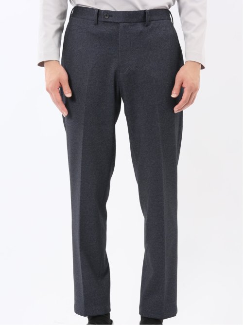 TechMove スリムフィット ノータックパンツ カルゼ紺(セットアップ可能)