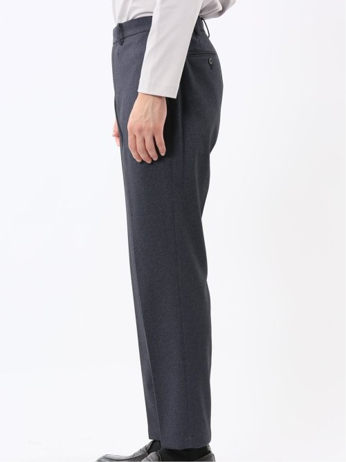 TechMove スリムフィット ノータックパンツ カルゼ紺(セットアップ可能)