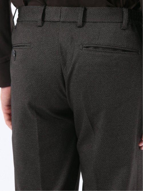 TechMove スリムフィット ノータックパンツ カルゼ茶(セットアップ可能)