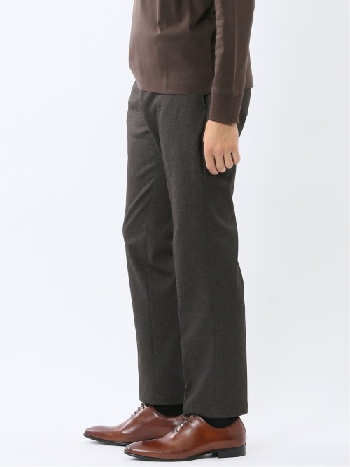 TechMove スリムフィット ノータックパンツ カルゼ茶(セットアップ可能)