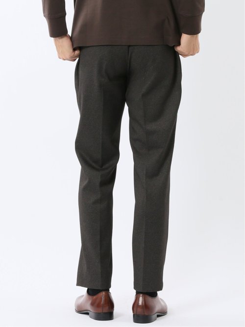 TechMove スリムフィット ノータックパンツ カルゼ茶(セットアップ可能)