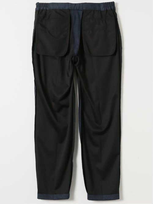 ストレッチポンチ スリムフィット ノータックスラックス 紺(セットアップ可能)