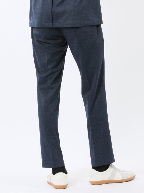 ストレッチポンチ スリムフィット ノータックスラックス 紺(セットアップ可能)