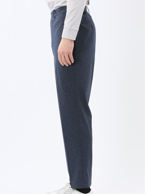 ストレッチポンチ スリムフィット ノータックスラックス 紺(セットアップ可能)