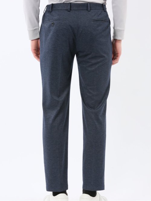 ストレッチポンチ スリムフィット ノータックスラックス 紺(セットアップ可能)