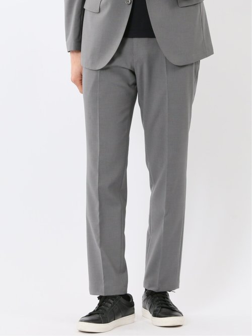 未使用タグ付き✨Navy PREMIUM デニムライク　ストレッチスーツ　L クロスストレッチ スリムフィット ノータック スラックス デニム風 紺
