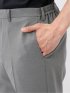 接触冷感 吸湿速乾 スリムフィット ノータックパンツ グレー(セットアップ可能)
