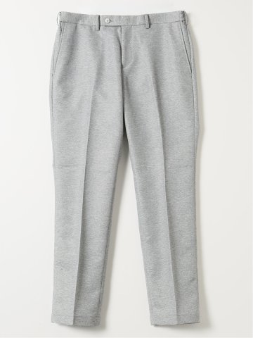 TechLinen スリムフィット ノータック パンツ ライトグレー(セットアップ可能)