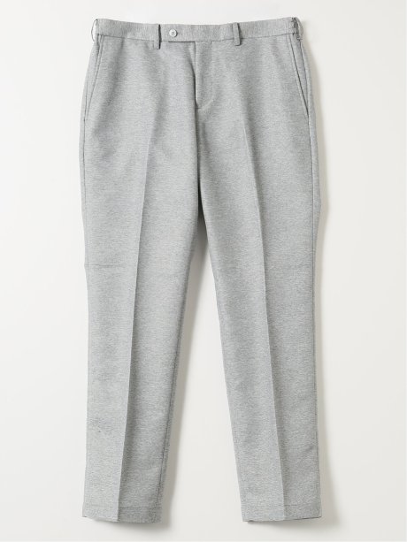 TechLinen スリムフィット ノータック パンツ ライトグレー(セットアップ可能)