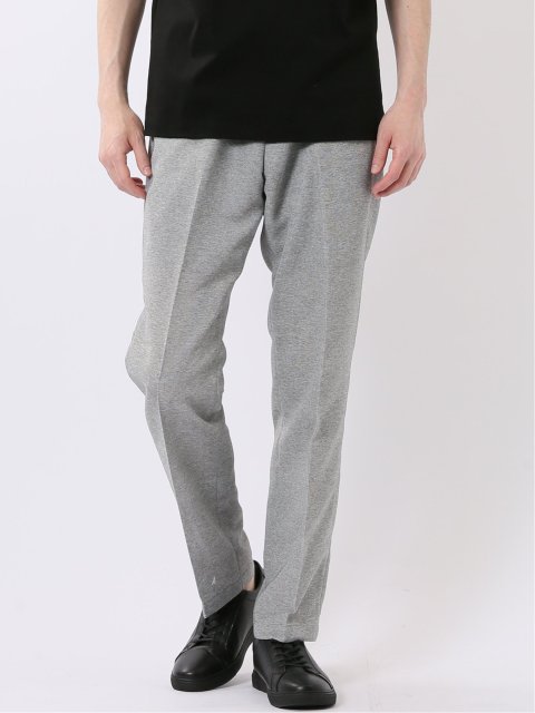 TechLinen スリムフィット ノータック パンツ ライトグレー(セットアップ可能)