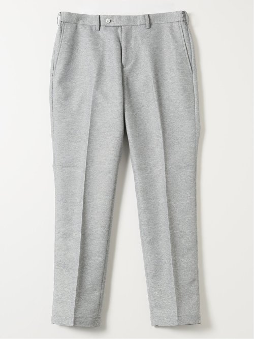 TechLinen スリムフィット ノータック パンツ ライトグレー(セットアップ可能)
