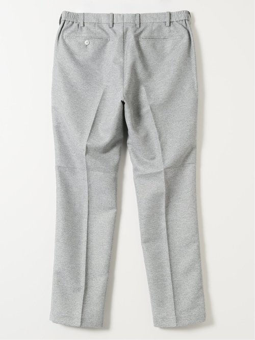 TechLinen スリムフィット ノータック パンツ ライトグレー(セットアップ可能)